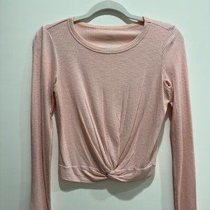 Aerie Light Pink Long Sleeve Top